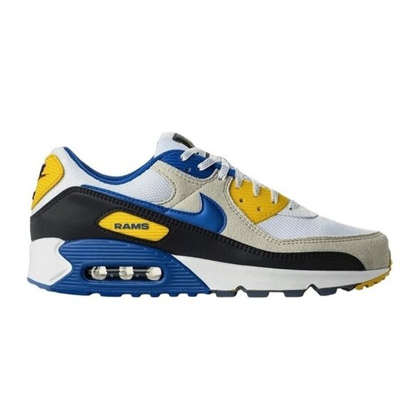 Nike Air Max 90 NFL Los Angeles Rams Sneakers II7587-100 - Picture 1 of 12